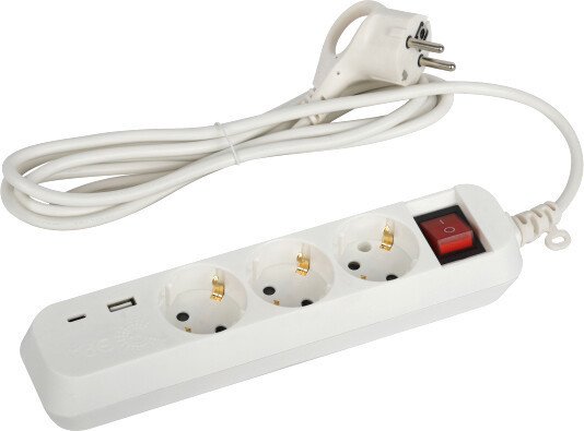 Удлинитель ЭРА UB-3es-3m-USB Б0052898