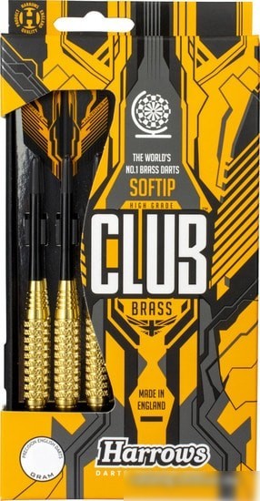 Дротики для дартса Harrows Club Brass 22gR (3 шт)
