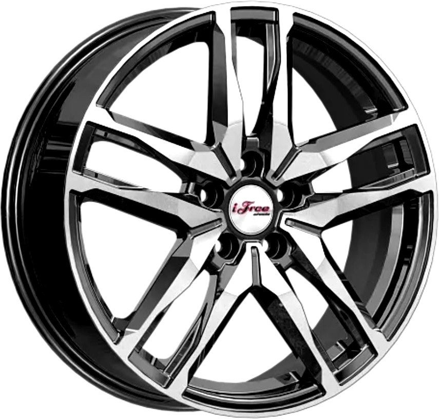 Литые диски iFree Бомбей (КС1075) 18x6.5" 5x114.3мм DIA 67.1мм ET 35мм Блэк джек
