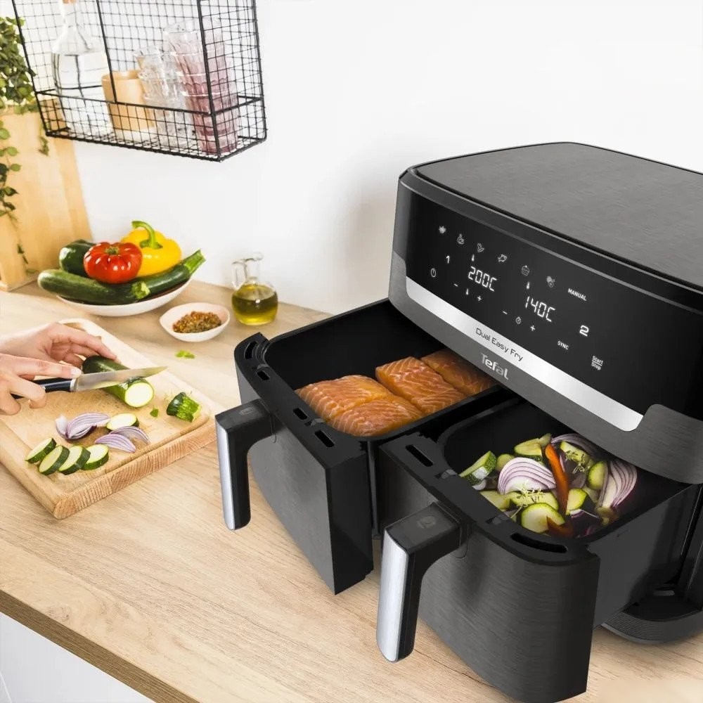 Аэрофритюрница Tefal Dual Easy Fry EY942HE0