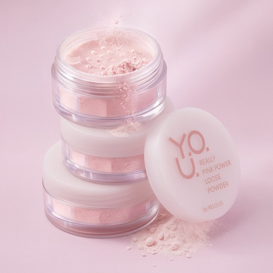 Рассыпчатая пудра Relouis Y.O.U. Really Pink Power тон 01 Pink (8г)