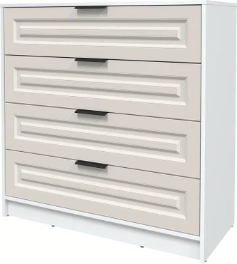Комод Интерлиния Концепт КТ-К100 Деко (белый платинум/кашемир)