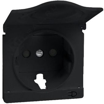 Накладка для розетки Simon 82090-38 (шампань графит)