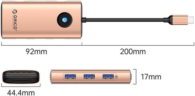 Док-станция Orico PW11-6P25R-RG-EP