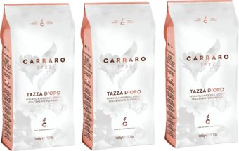 Кофе Carraro Tazza D'oro в зернах 3x1кг