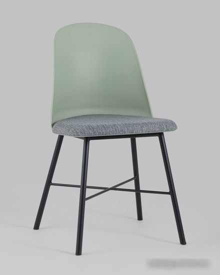 Стул Stool Group Shell (серо-зеленый)