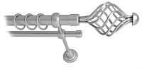 Карниз для штор Lm Decor Вираж 098 2р гладкий 25/16мм (сатин, 4м)