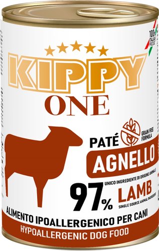 Консервированный корм для собак Kippy One Monoprotein Hyppoallergenic для всех пород Ягненок 400 г