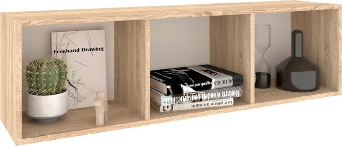 Полка Кортекс-мебель Бинго 120x35 (дуб сонома)