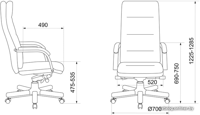 Кресло Бюрократ T-9927WALNUT (слоновая кость)