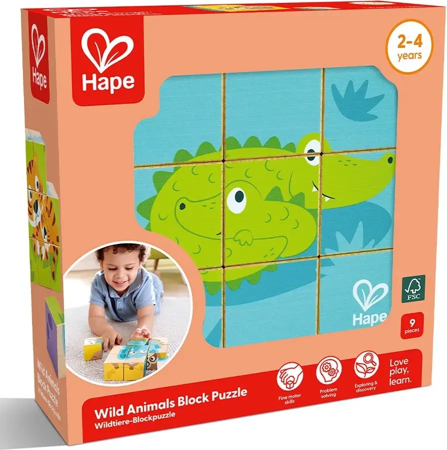 Кубики Hape Дикие животные E1461_HP