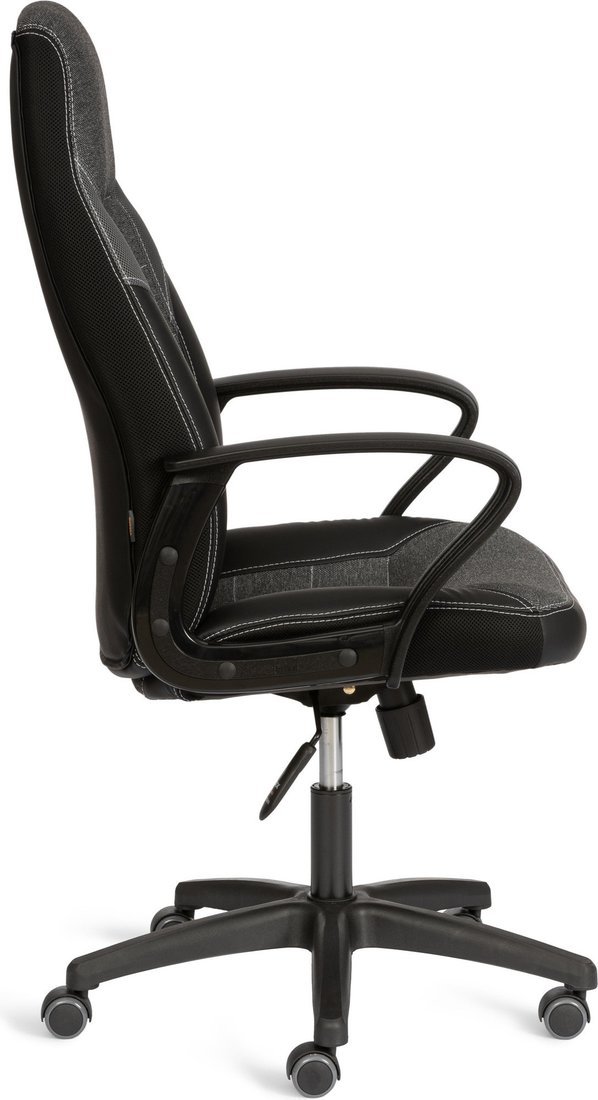 Офисное кресло TetChair Inter 24 кожзам/ткань (черный/серый, 36-6/207/TW-12/TW-11)