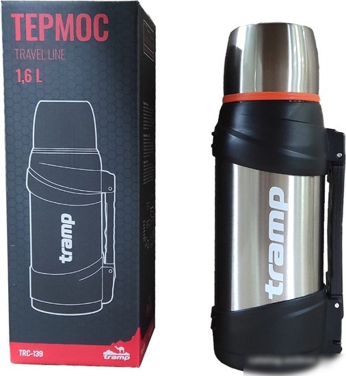 Термос TRAMP Travel Line 1.6л TRC-139м (серебристый)