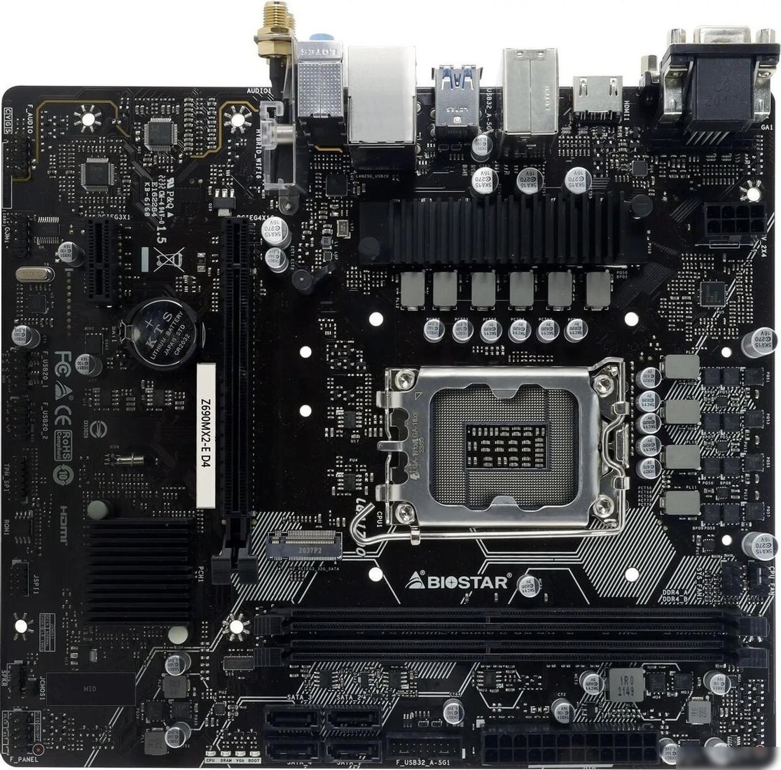Материнская плата BIOSTAR Z690MX2-E D4 Ver. 6.0