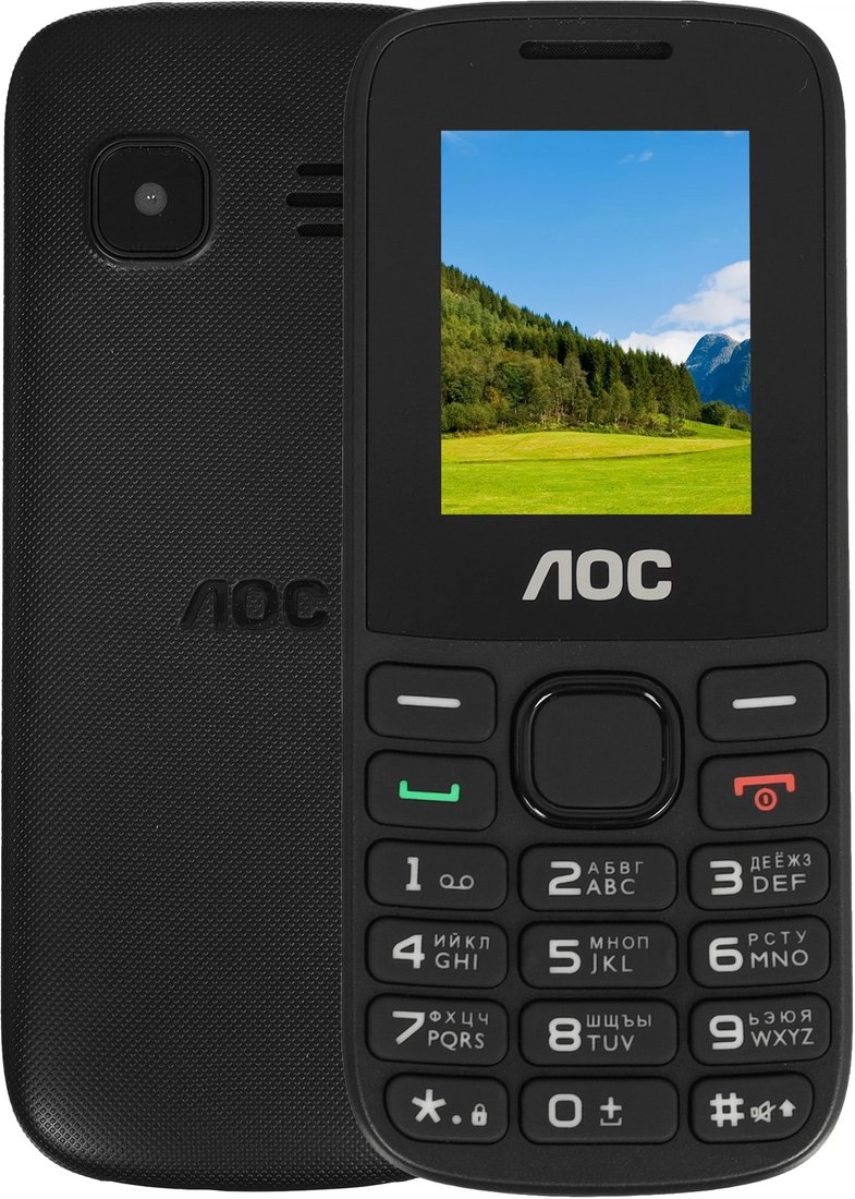 Кнопочный телефон AOC A175 (черный)