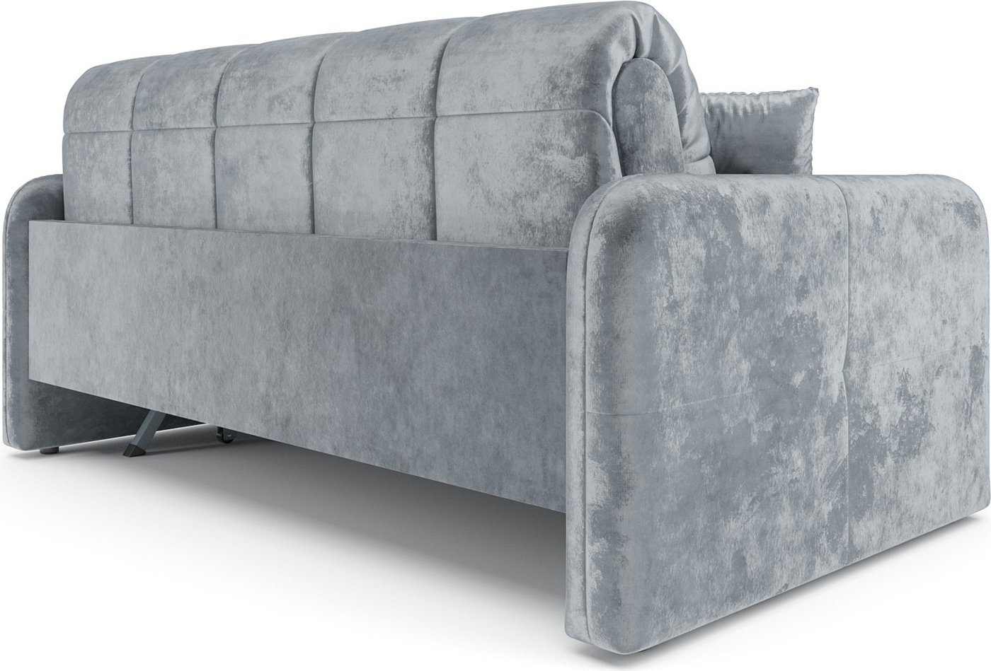 Диван Мебель-АРС Аккордеон Свег ППУ 140x200 (велюр серый Plush OWV-11)