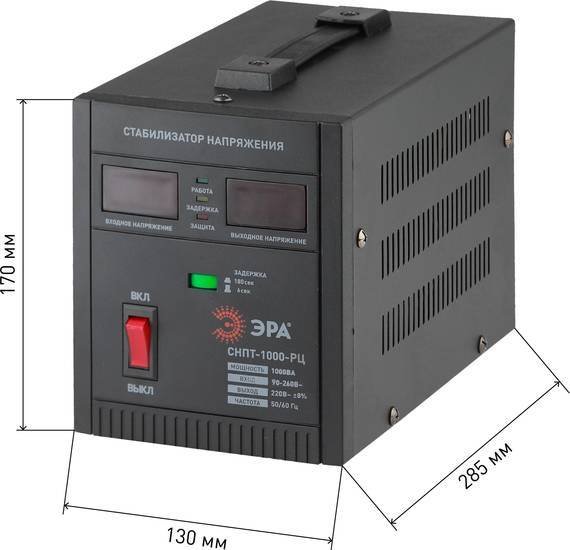 Стабилизатор напряжения ЭРА СНПТ-1000-РЦ Б0035294
