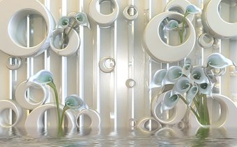 Фотообои Vimala 3D Каллы 270x400