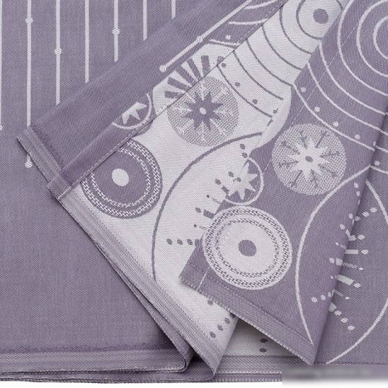 Скатерть Tkano New Year Essential TK21-TC0025 (фиолетово-серый/ледяные узоры)