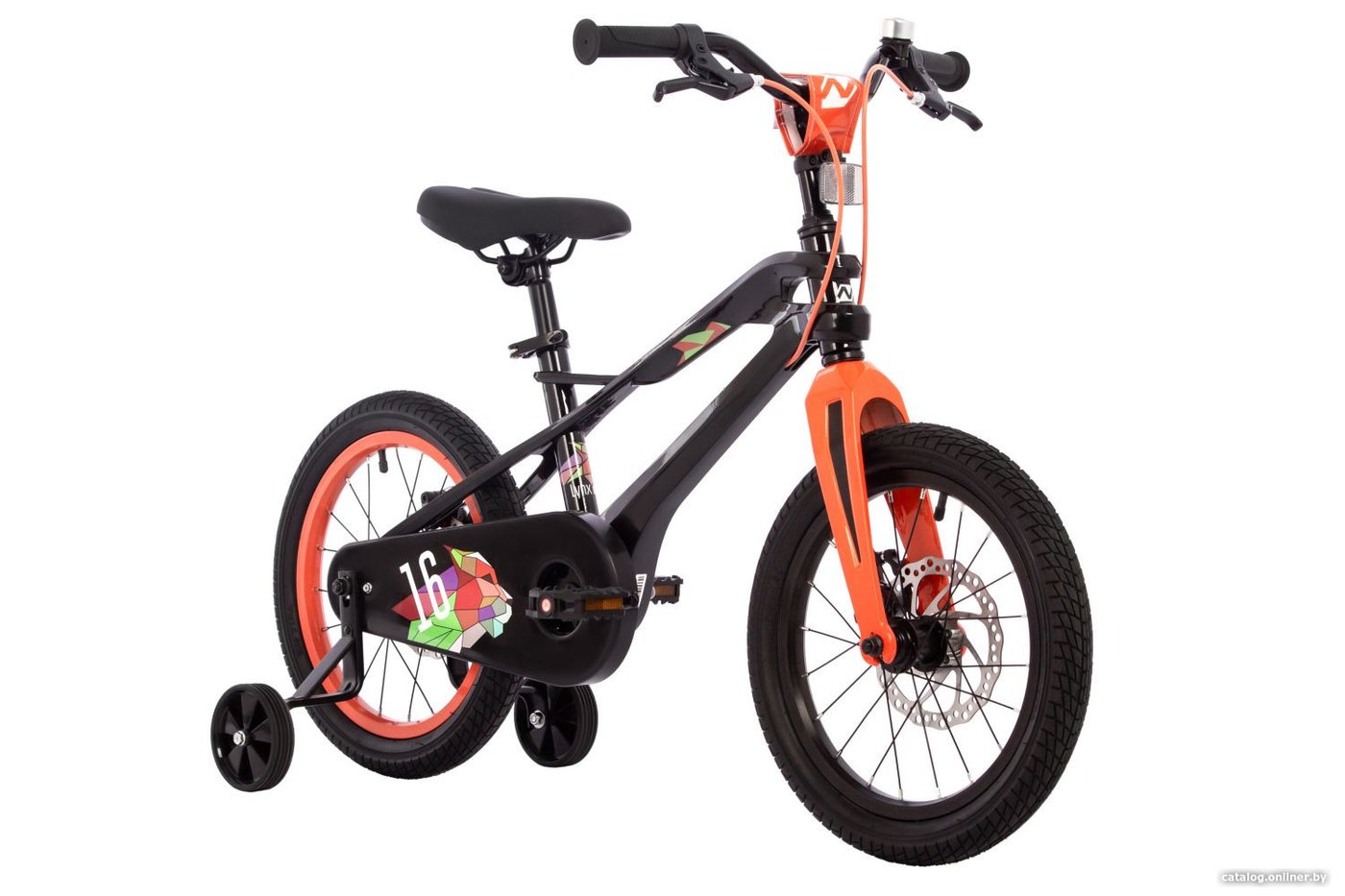 Детский велосипед Novatrack Lynx 16 2024 (черный)
