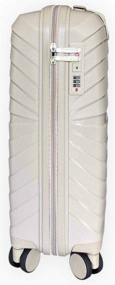 Чемодан-спиннер Eurobags PP-N99 (S, молочный)