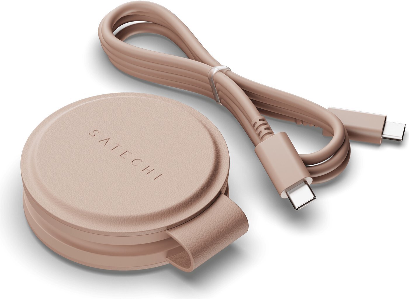 Беспроводное зарядное Satechi OntheGo 2-in-1 Charger ST-QTG21R (розовый)