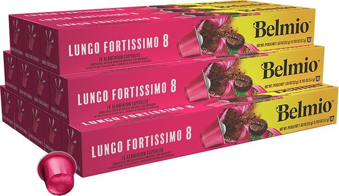 Кофе в капсулах Belmio Lungo Fortissimo 120 шт