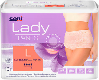 Трусы-подгузники для взрослых Seni Lady Pants Large (10 шт)