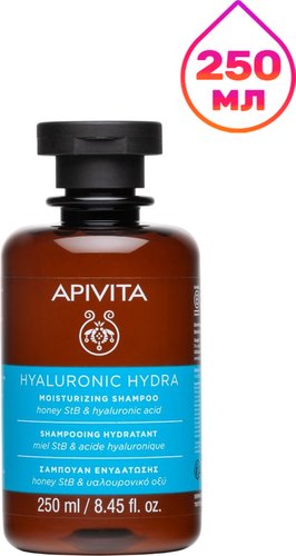 Шампунь APIVITA Moisturizing Shampoo с гиалуроновой кислотой и медом 250 мл