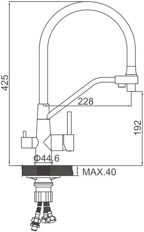 Смеситель Ledeme L74855-9