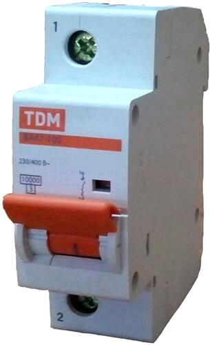 Выключатель автоматический TDM Electric ВА 47-100 1Р 32А (C) 10кА SQ0207-0049