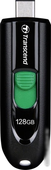 USB Flash Transcend JetFlash 790C 128GB (черный/зеленый)