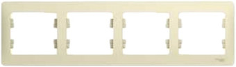 Рамка Schneider Electric Glossa GSL000204 (бежевый)