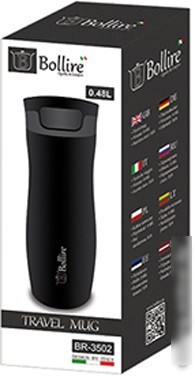Термокружка Bollire BR-3502 0.48л (черный)