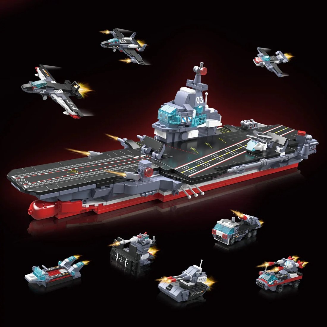 Конструктор Zhe Gao GZ5007A Авианосец Фуцзянь