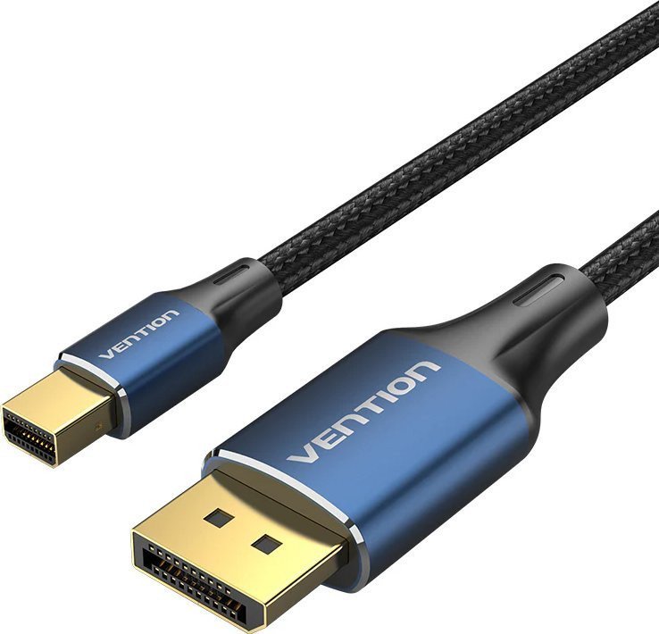 Кабель Vention HCFLG miniDisplayPort - DisplayPort (1.5 м, голубой/черный)