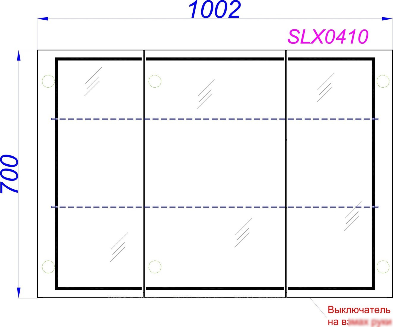 Aqwella Шкаф с зеркалом Simplex SLX0410