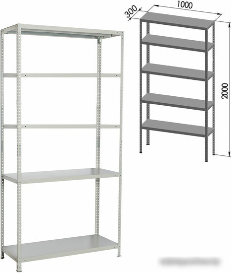 Стеллаж Brabix Ms Plus-200/30-5 291108