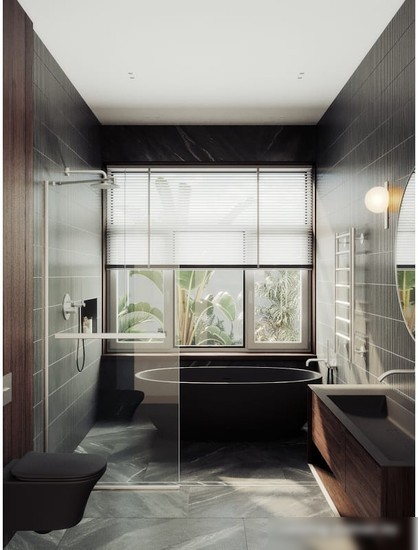Душевая стенка MaybahGlass 195x119 MGD-714-5у (прозрачное стекло/хром матовый)