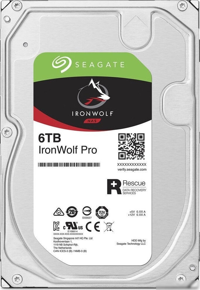 Жесткий диск Seagate IronWolf Pro 6TB ST6000NT001