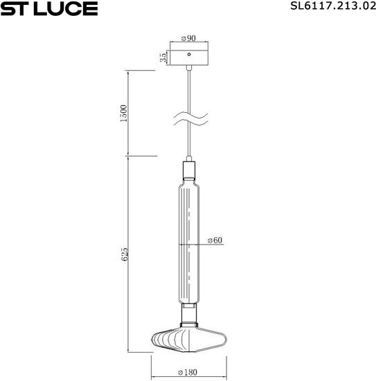 Подвесная люстра ST Luce SL6117.213.02
