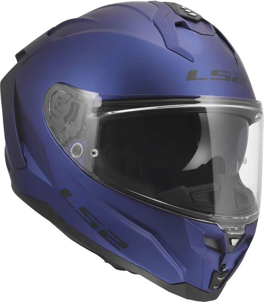 Мотошлем LS2 FF817 Challenger II Solid (2XL, темно-синий матовый)