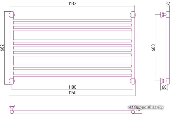 Полотенцесушитель Сунержа Богема L 600x1100 00-0202-6011