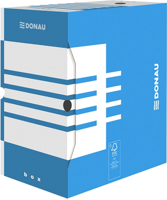 Коробка архивная Donau 7663301FSC-10 (синий)