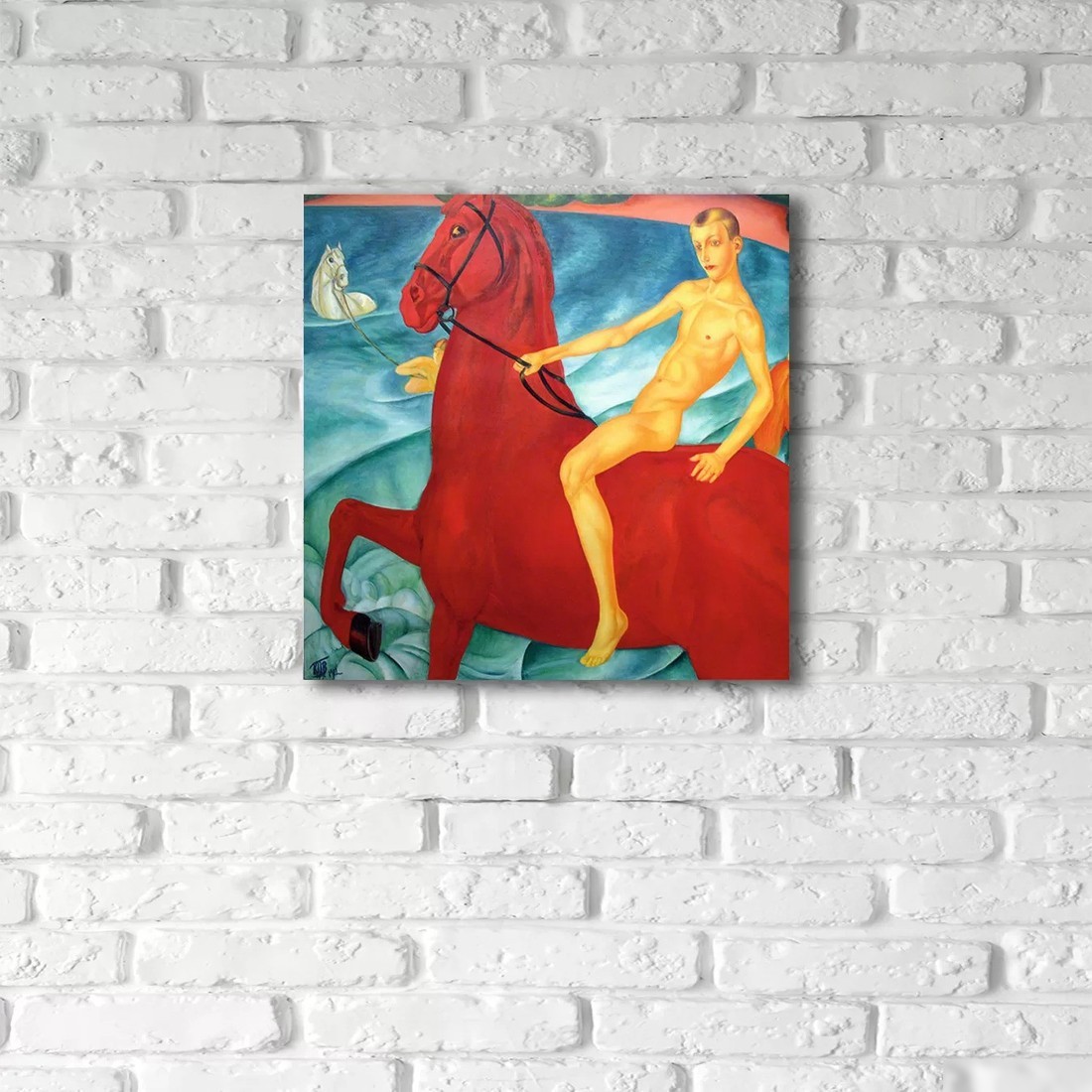 Картина Stamprint Купание красного коня К. Петров-Водкин PT027 (50x50)