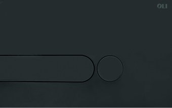 Панель смыва OLI Iplate 670005 (черный soft-touch)