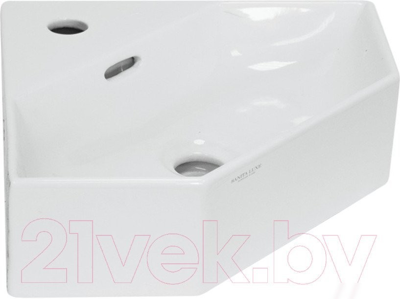 Onika Тумба с умывальником Айленд 35 подвесная 103502 + Sanita Luxe Line LIN35SLWB01