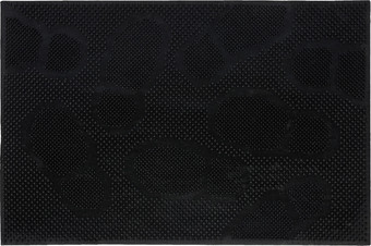Придверный коврик Vortex Следы 40x60 22462 (черный)