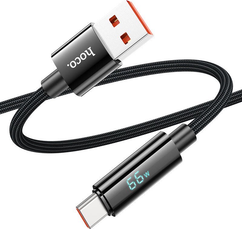 Кабель Hoco U125 USB Type-A - USB Type-C (1.2 м, черный)