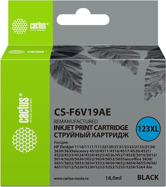 Картридж CACTUS CS-F6V19AE (аналог HP F6V19AE)